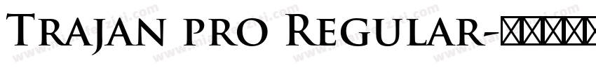 Trajan pro Regular字体转换